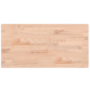 Piano Tavolo | Superficie Tavolo | Piano Scrivania 80x40x2,5cm Rettangolare Legno Massello di Faggio