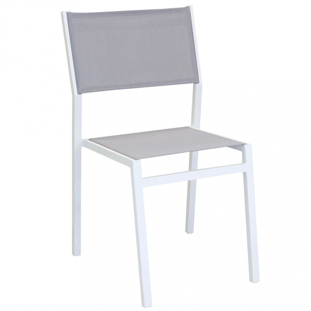 Sedia da Giardino Avana 46x57x85 h cm in Textilene Bianco