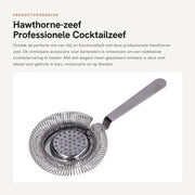 Zeef per Cocktail Fino Professionale in Acciaio Inossidabile - Filtro Sottile per Bar - Leggero e Elegante - Utensile Imperdibile per I Bartender