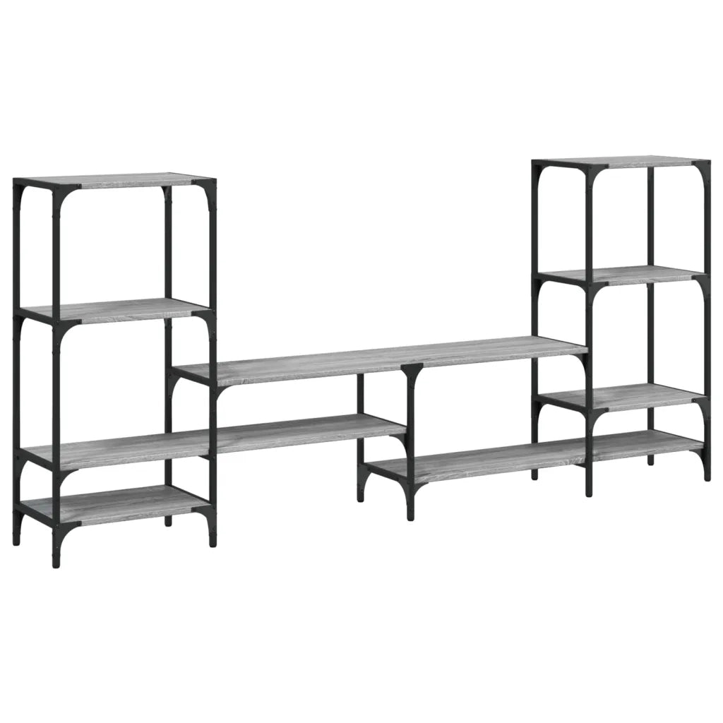 Mobile TV | Armadietto TV | Mobile Porta TV Grigio Sonoma 206,5x28,5x95cm Legno Multistrato