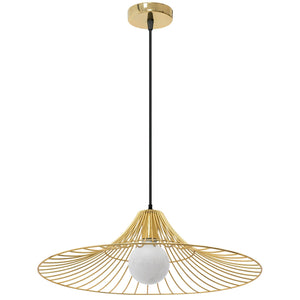 Lampada Da Soffittopensile Piatto Rotondo Loft Oro APP499-1CP