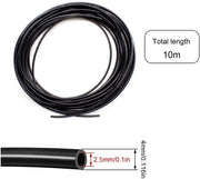 Slang pneumatico 10 m - materiale polyuretano - diametro esterno 4 mm - diametro interno 2,5 mm - resistente alle abrasioni e flessioni - leggero 122,7 g - tubo di aspirazione