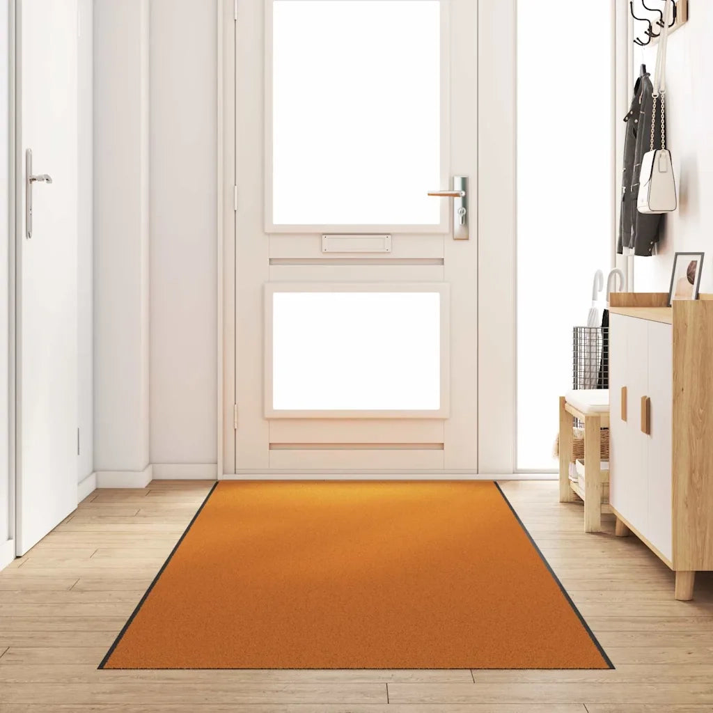 Tappetino Altro Arancione e Nero 120 x 350 cm Poliammide e PVC 4100747