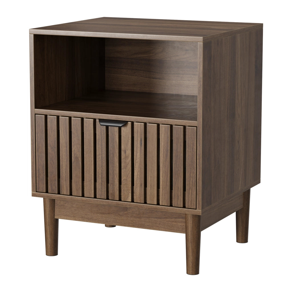 Comodino con Cassetto ¨C MINIMAL ¨C Noce, 45x39x56,5 cm