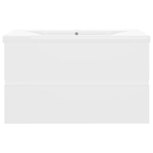 Mobile con Lavabo Integrato Bianco in Legno Multistrato 3071549