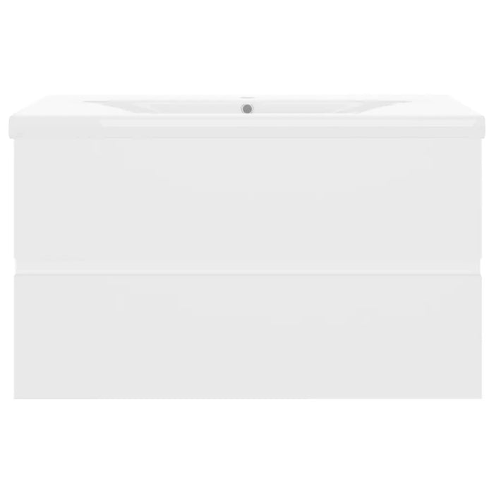 Mobile con Lavabo Integrato Bianco in Legno Multistrato 3071549