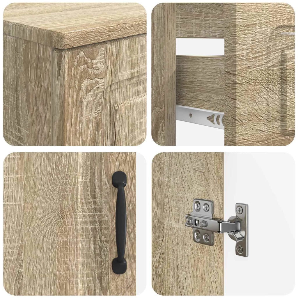 Set di armadietti da bagno in 3 pezzi UTRECHT Rovere Sonoma 3417812