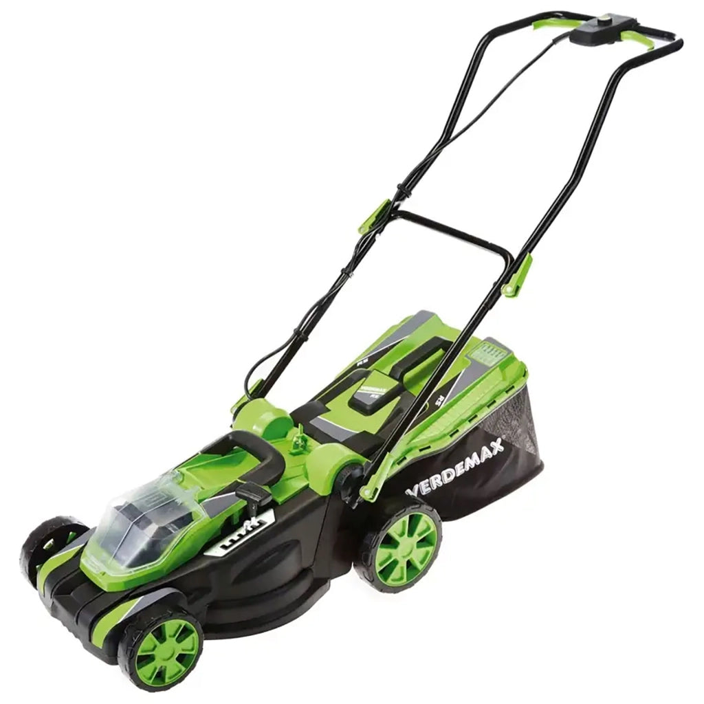 Tosaerba a Batteria Verdemax RS20-N Taglio Regolabile 20V Capienza 40 L Verde Senza Batteria