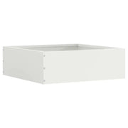 Bordura per Prato Bianco 40 x 40 x 13 cm Acciaio 874704