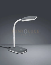 BOA LAMPADA DA STUDIO LED FLESSIBILE TOUCH DIMMER COLORE TITANIO H. 36CM 3,5W · 1x 350lm, 3000K