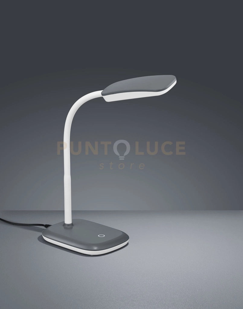 BOA LAMPADA DA STUDIO LED FLESSIBILE TOUCH DIMMER COLORE TITANIO H. 36CM 3,5W · 1x 350lm, 3000K