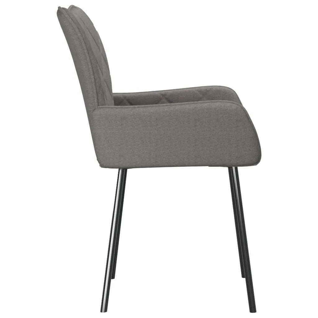 Sedie da Pranzo 2 pz Grigio Chiaro in Tessuto cod mxl 29507
