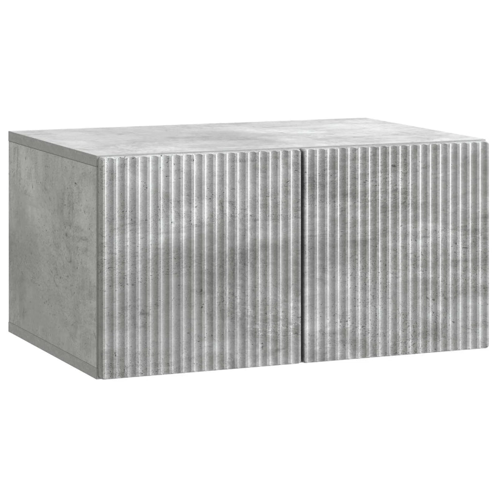 Mobile Porta TV da Muro Grigio Cemento 59,5 x 41 x 30 cm