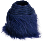 Banda di pelliccia artificiale 5cm x 150cm - Tessuto soffice - Bordezza decorativa - Cintura plissettata - Per abbigliamento/decorazioni natalizie - Imitazione di pelliccia di coniglio - Banda plissettata