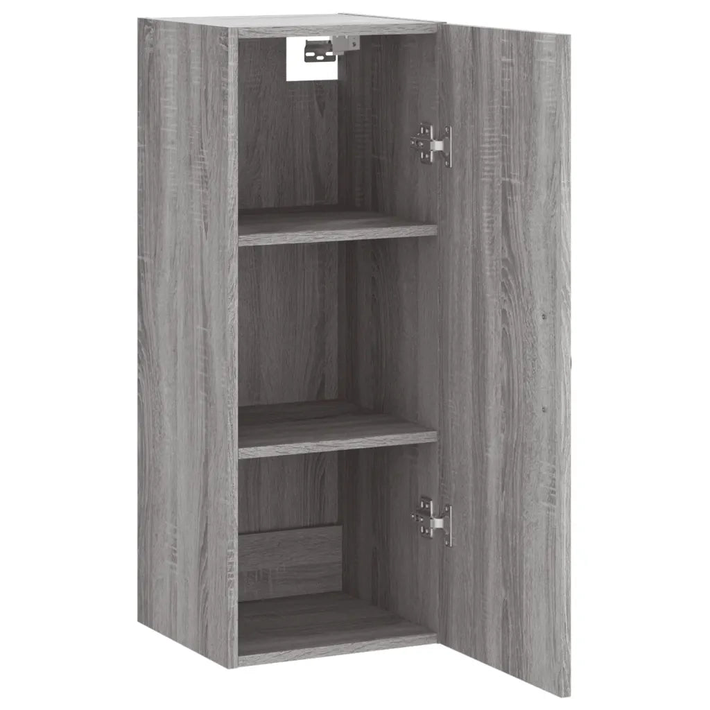 Armadietto a Muro | Mobile a Parete Grigio Sonoma 34,5x34x90 cm Legno Multistrato