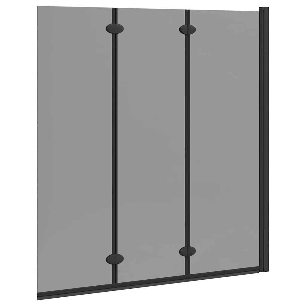 Involucro Doccia Nero 130 x 138 cm Vetro ESG e Alluminio CFW5554025