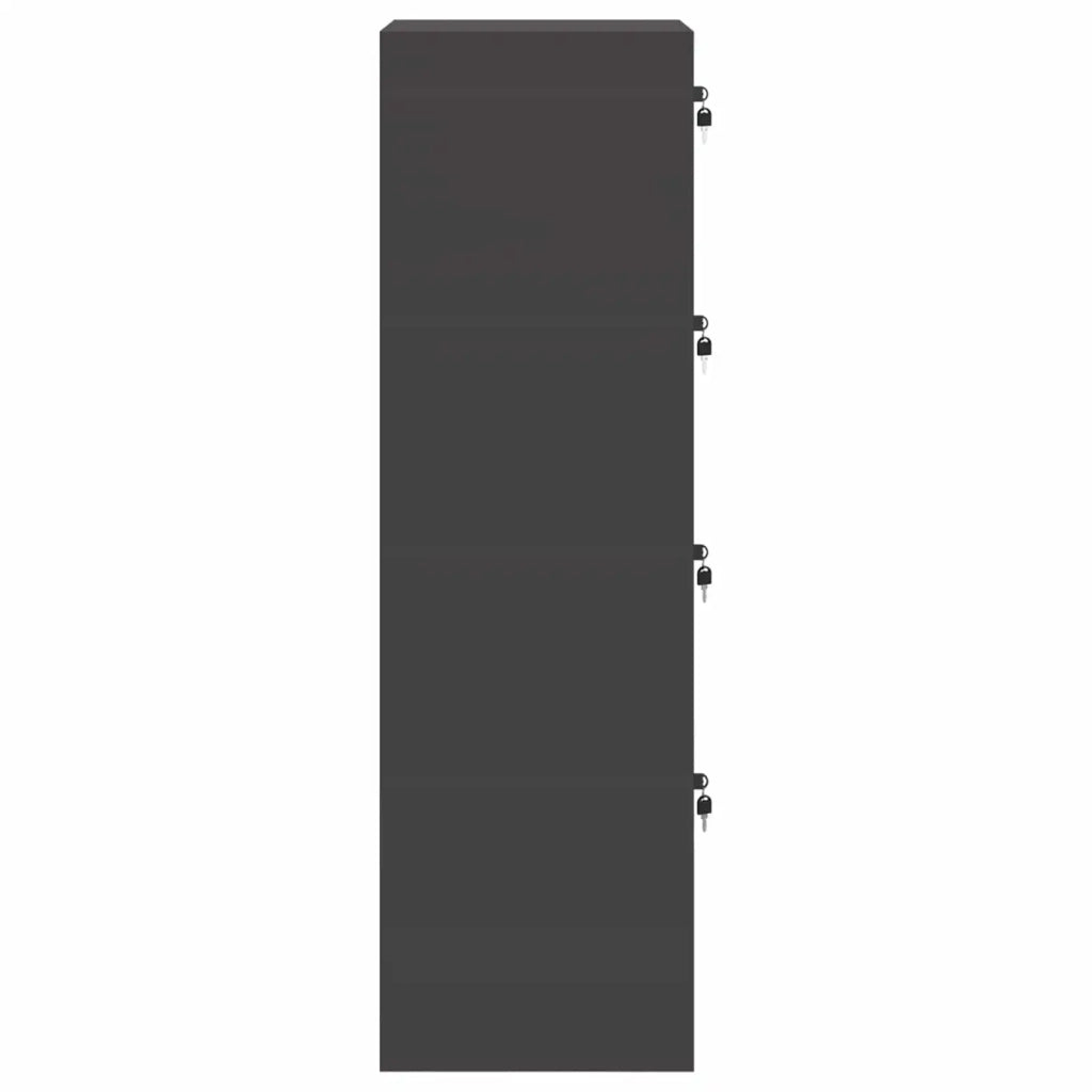 Armadio per File con cassetto Nero 45,5 x 42 x 139 cm CFW3532529