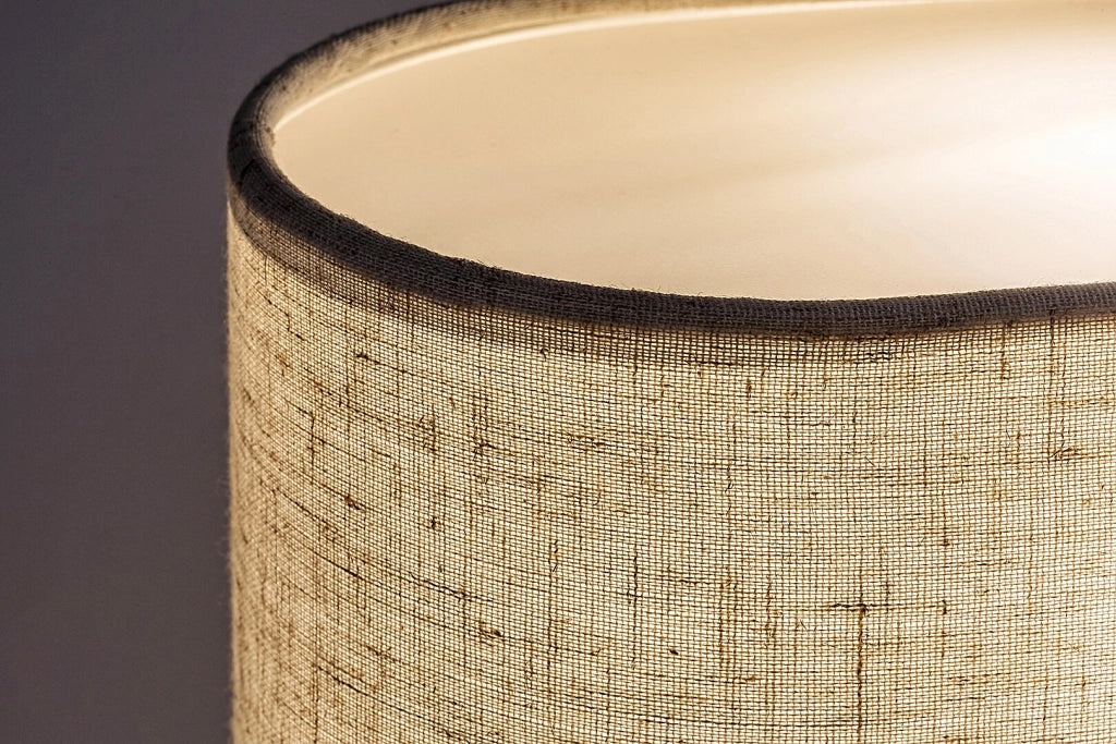 Lampada da tavolo Narmin scandinava nero/beige E14 40W
