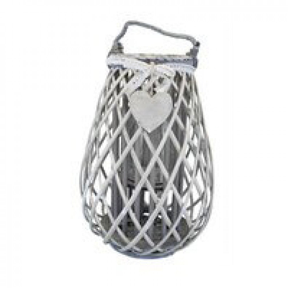 Lanterna Suzanne   in Vimini Grigio