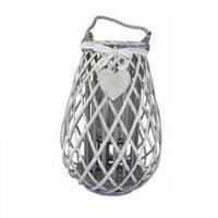 Lanterna Suzanne   in Vimini Grigio