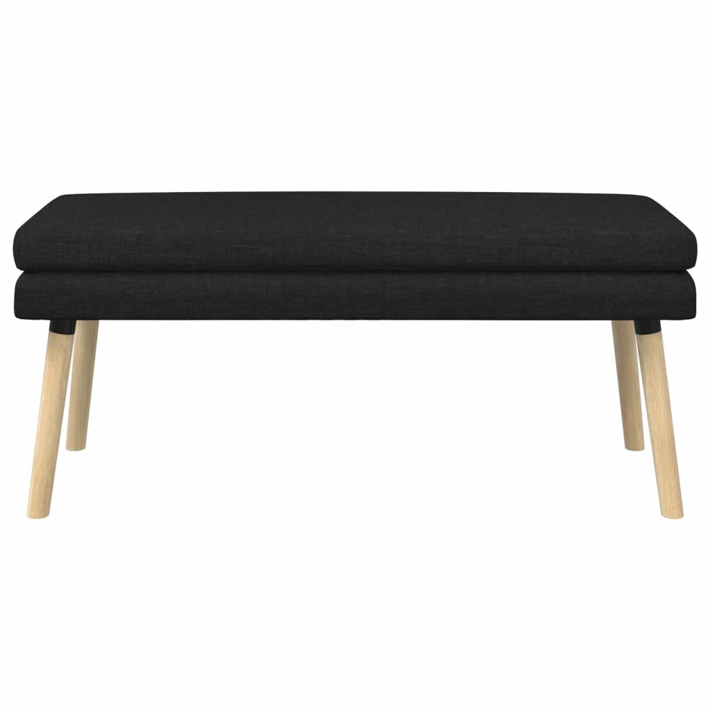 Panchina a doppio strato Nero 110 x 40 x 47 cm Tessuto 42038447