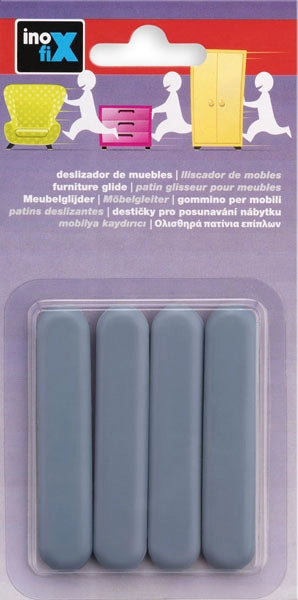 SCIVOLO ADESIVO PER MOBILI INOFIX 75X16 MM 4 PZ- 10,0 confezione