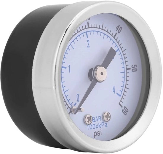 Manometro con diametro 40mm - Misuratore di pressione 0-60psi/0-4bar - Manometro idraulico - Misuratore pneumatico - Portatile - Buona qualità