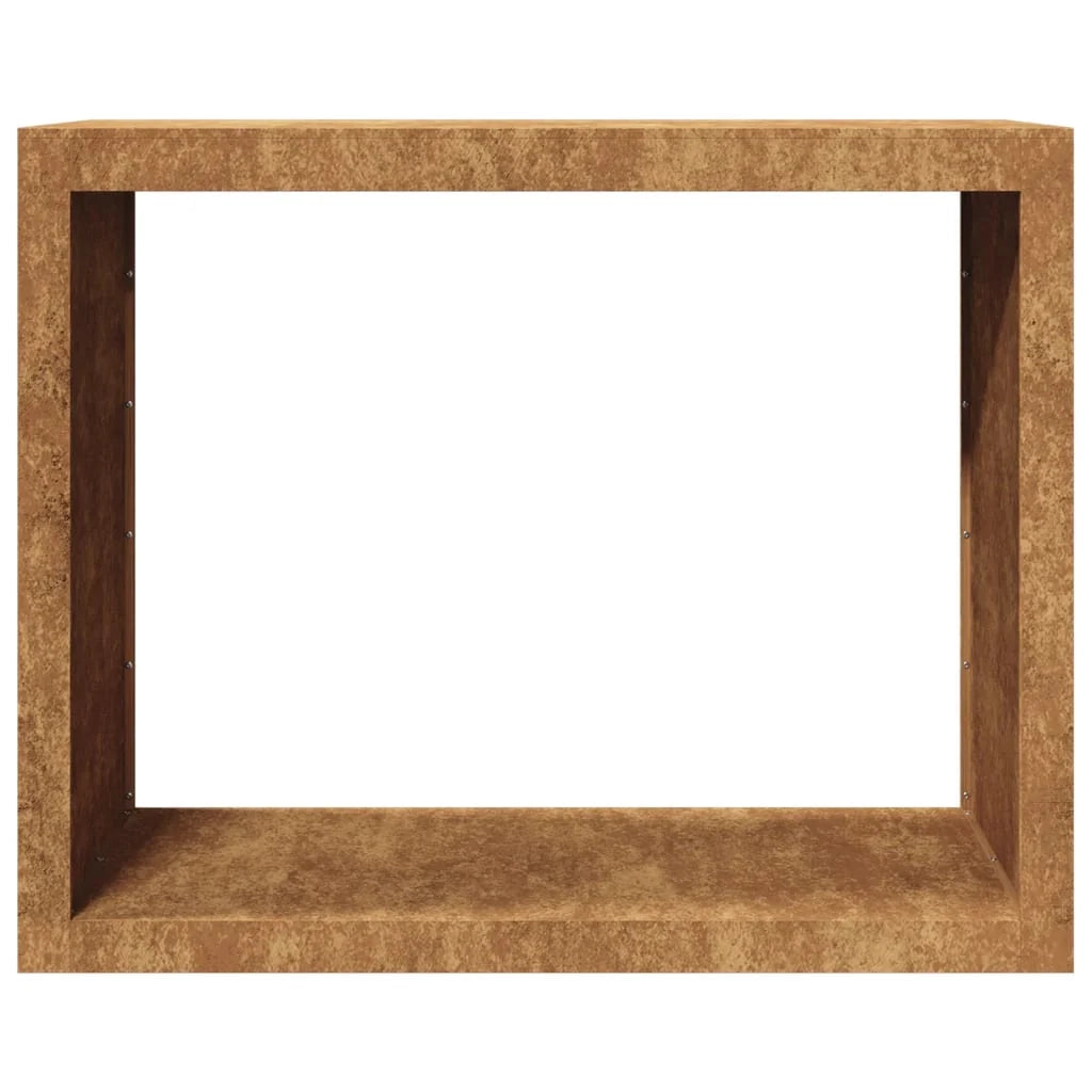 Portalegna 100 x 40 x 80 cm Acciaio Corten Marrone 02_0043702