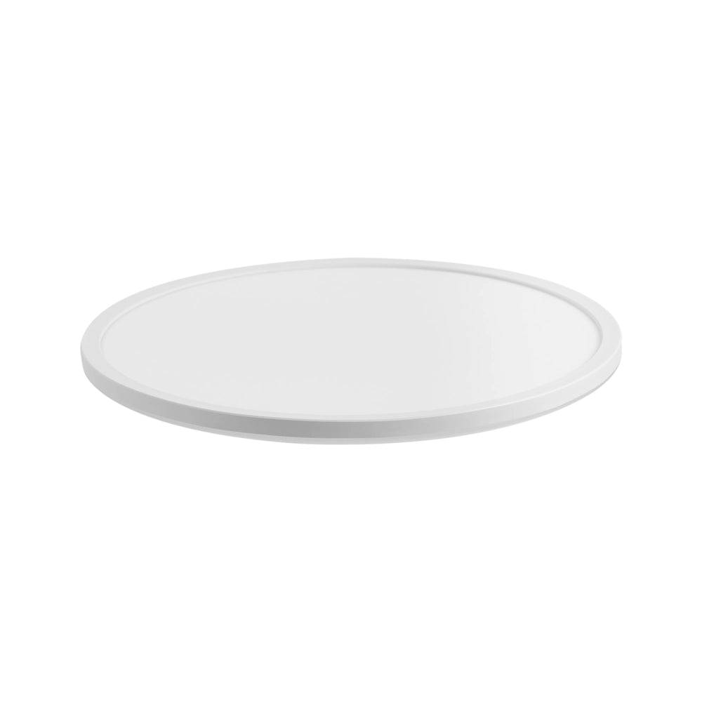 Lampada da soffitto a LED, bianco, in materiale sintetico, pannello luminoso a LED rotondo, lampada da incasso a soffitto con telecomando