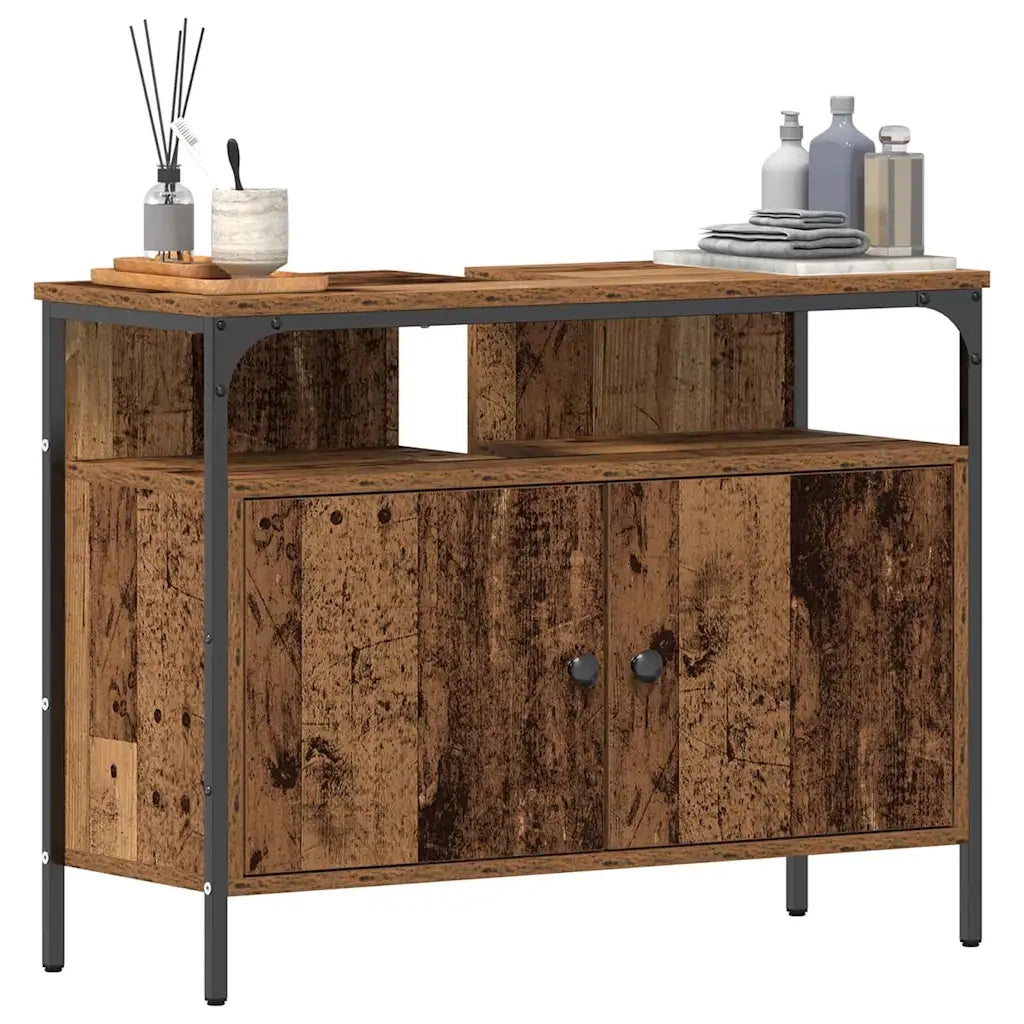 Armadio per Lavabo da Bagno Legno vecchio 80 x 30 x 60 cm 862235