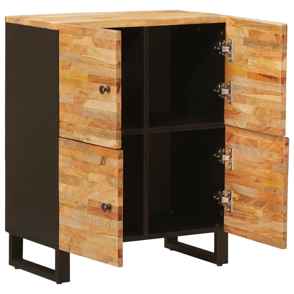 Mobile laterale Marrone 60 x 33 x 75 cm Legno di mango massello 4018322