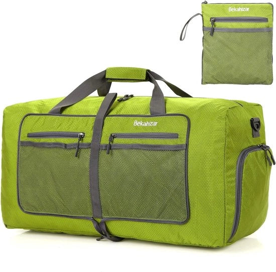 Borsa sportiva leggera pieghevole, grande valigetta con tasca per scarpe, per sport, viaggi, palestra, vacanza