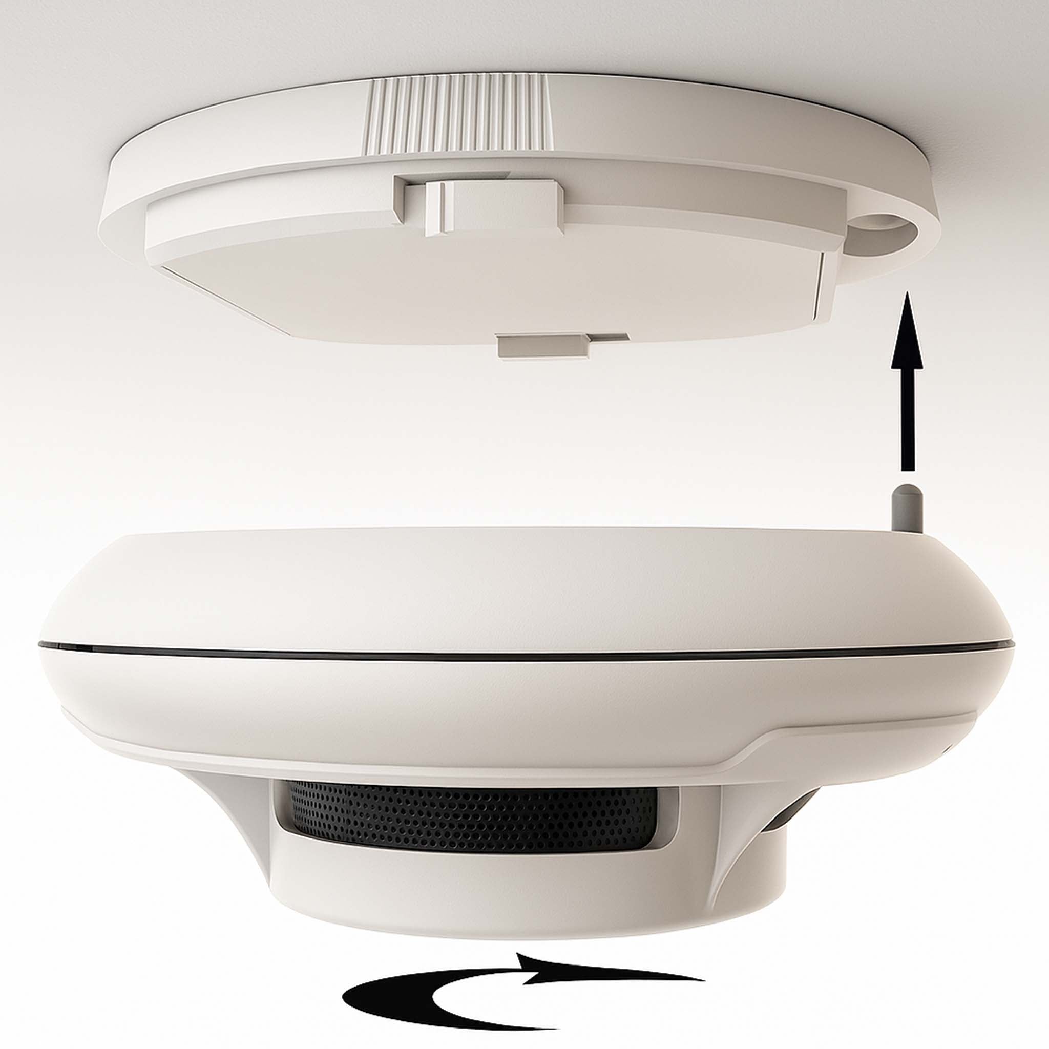 40x Rilevatore di fumo collegabili via radio Batteria da 40 anni e radio frequenza Allarme antincendio fotoelettrico da 840 dB per un'efficace protezione in appartamenti e case