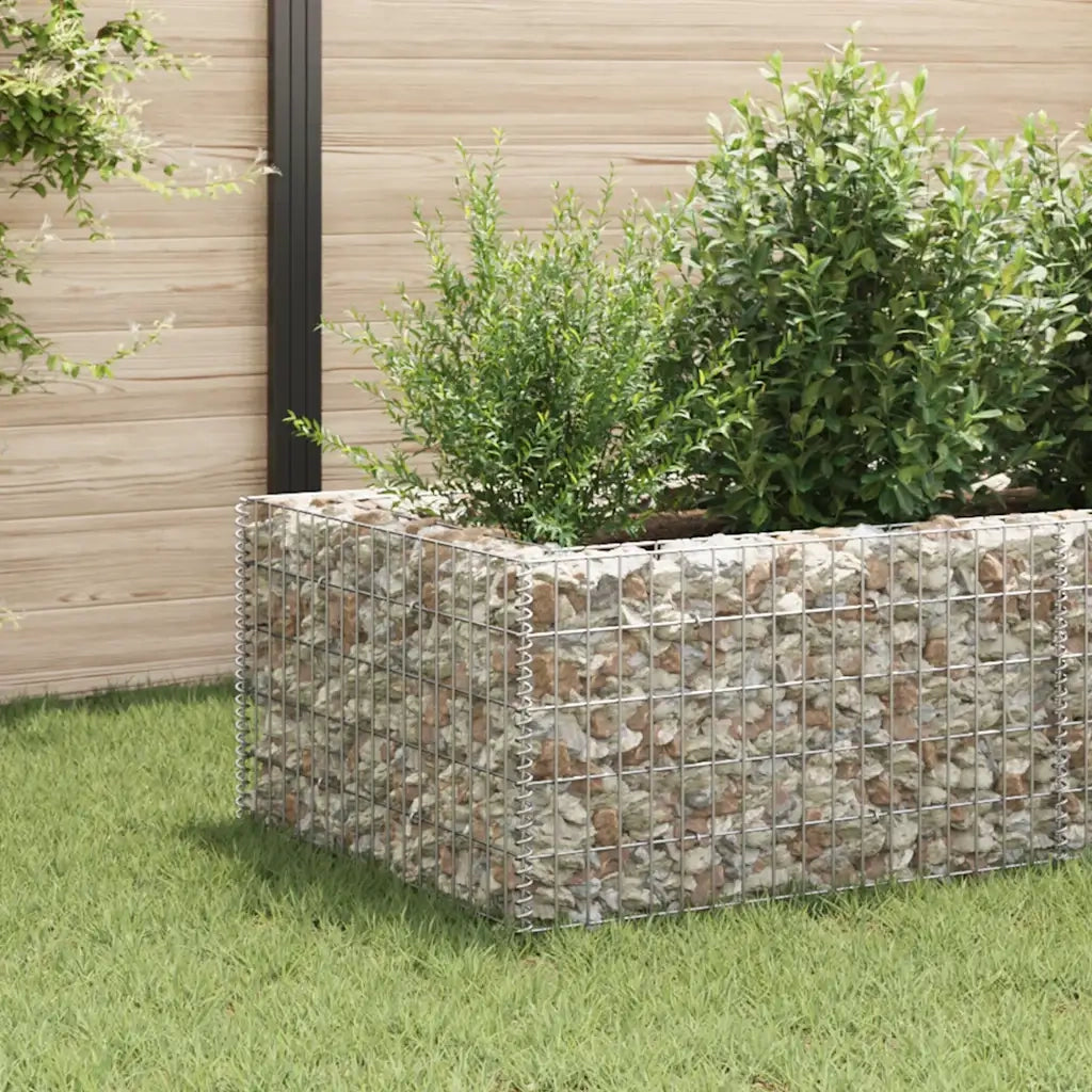 Gabbione Letto Rialzato da Giardino in Acciaio 360x90x50 cm cod mxl 67286