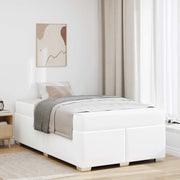 vidaXL Struttura del letto Bianco 120 x 200 cm Pelle sintetica