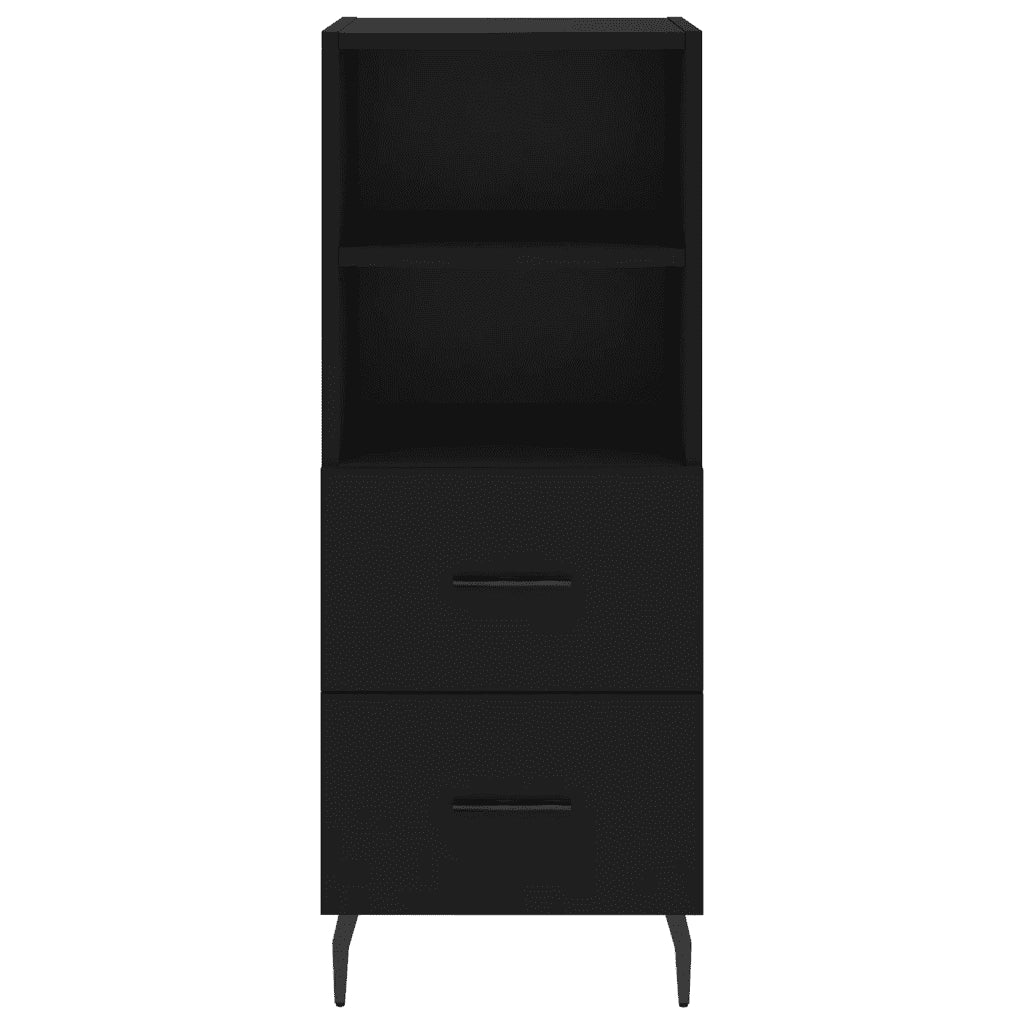 Credenza Nero 34,5x34x90 cm in Legno Multistrato 828685