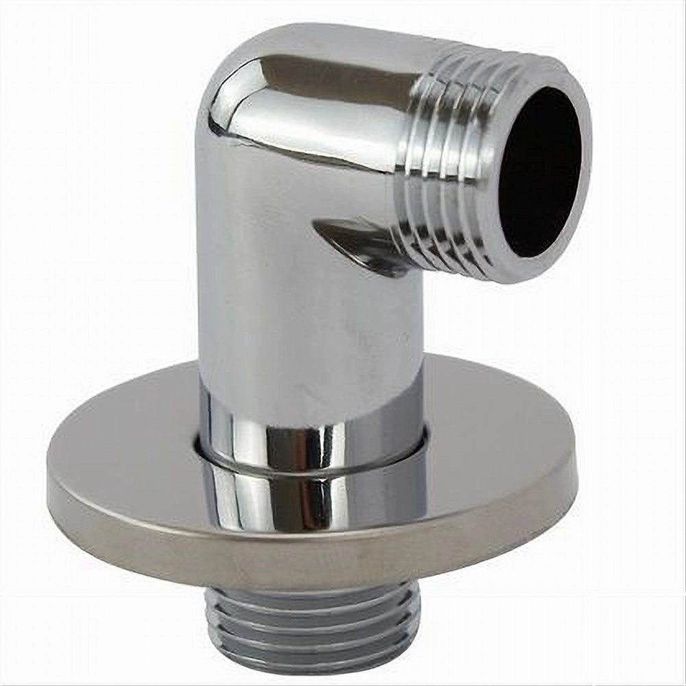 Trade Shop - Presa Acqua Curva In Ottone Cromato Per Saliscendi Supporto Per Doccia 59511 -