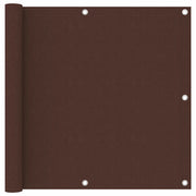 Paravento da Balcone Marrone 90x600 cm in Tessuto Oxford 135075
