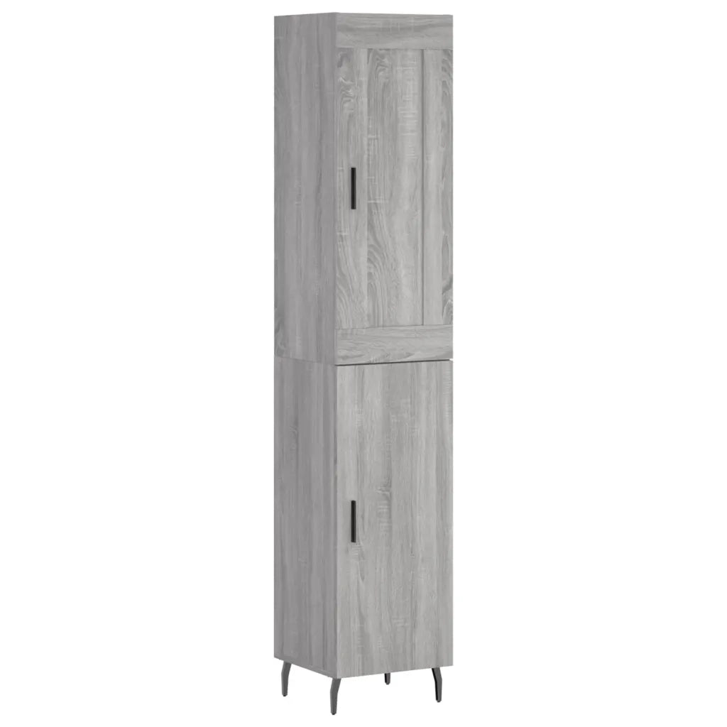 Credenza Grigio Sonoma 34,5x34x180 cm in Legno Multistrato 3200151