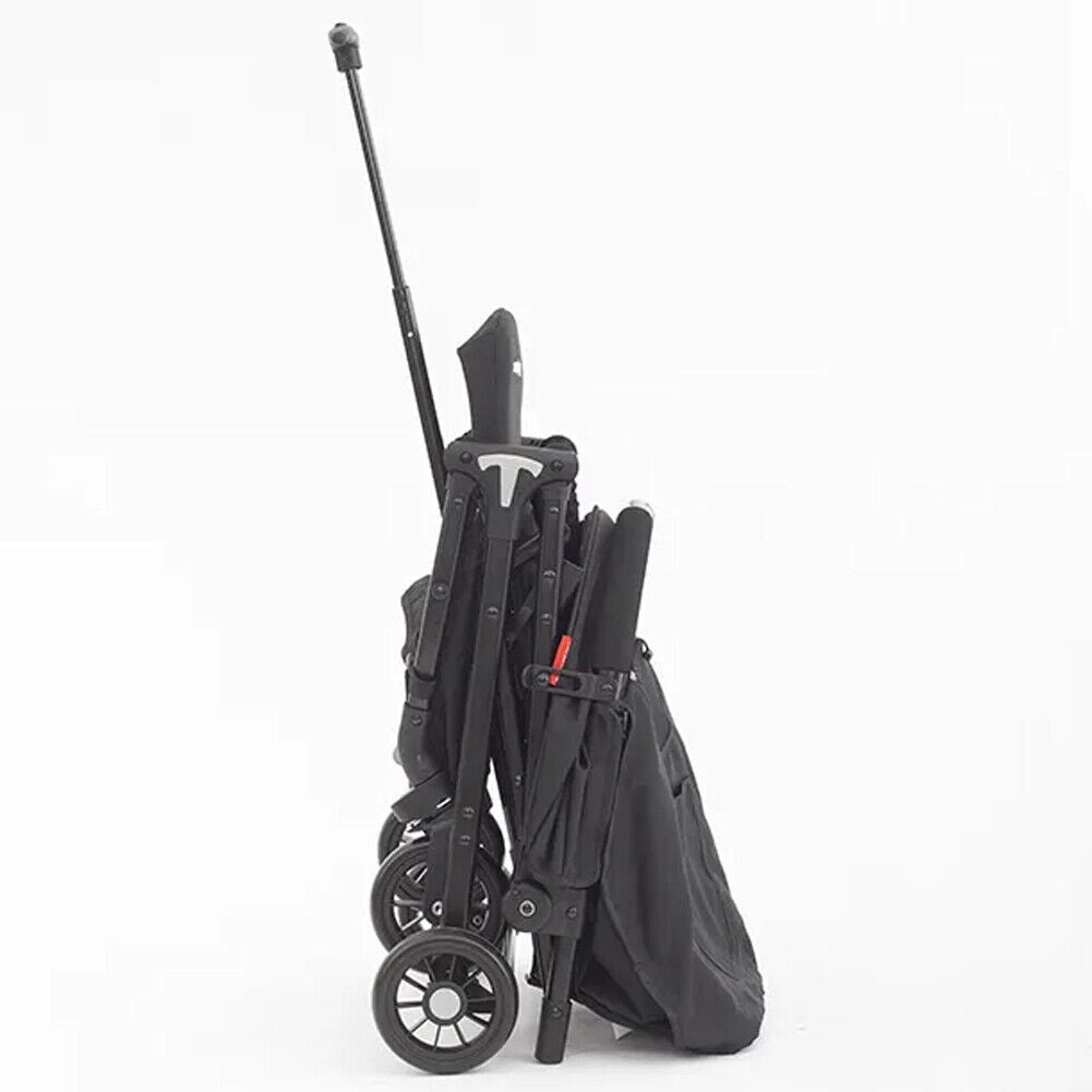 Passeggino Wizy Pro Ultra Leggero Chiusura Facilitata Salvaspazio Portata 15 kg-Nero