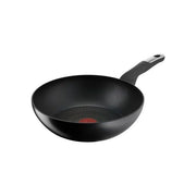 Lagostina 010271041828 Unlimited Wok Padella Antiaderente 28 cm Alluminio Titanio 6 Strati Induzione colore Nero