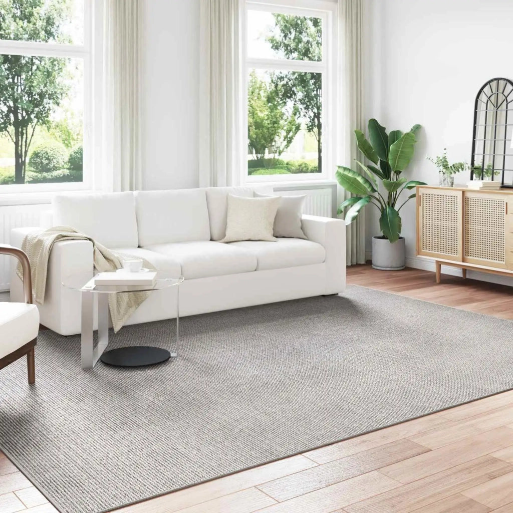 Tappeti per area LUGO Crema e Grigio 340 x 240 cm Poliestere