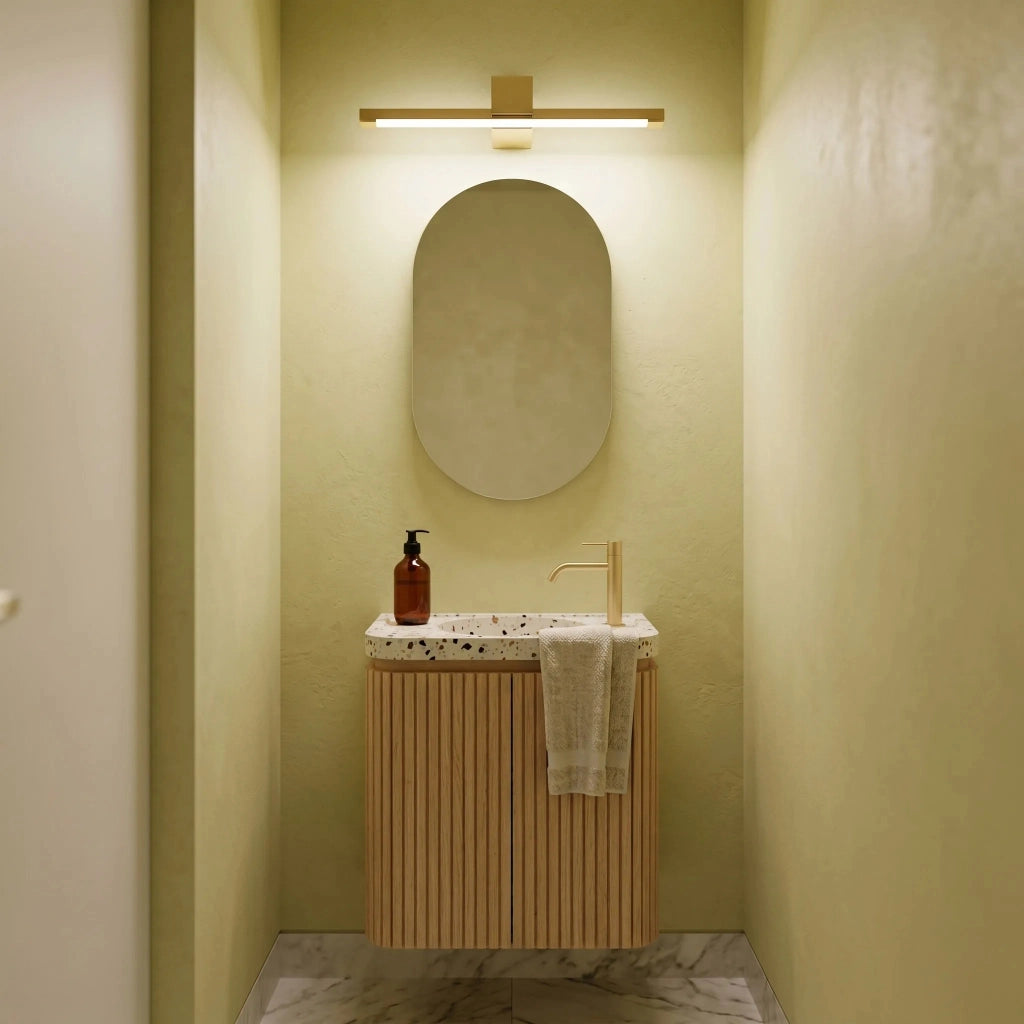 Applique Da Bagno Led Swe044-1w 60cm Gold
