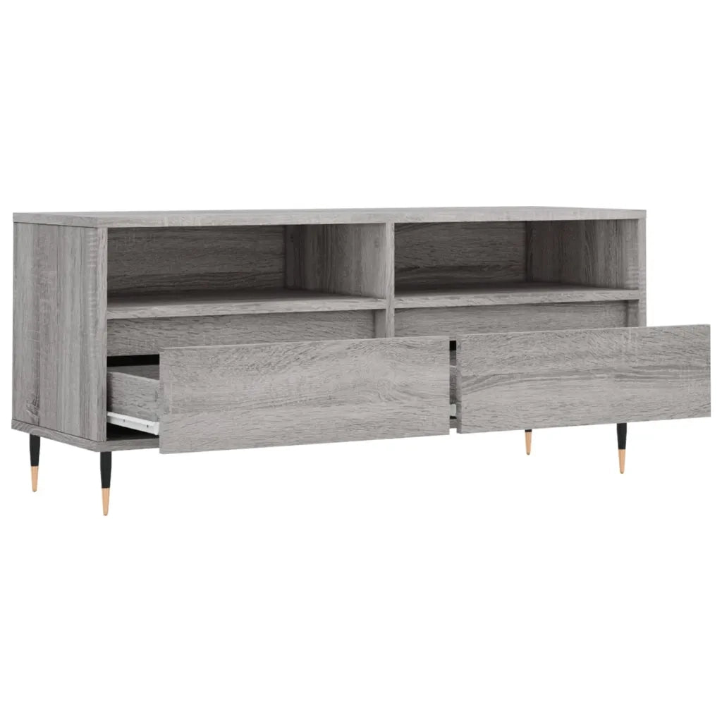Mobile TV | Armadietto TV | Mobile Porta TV Grigio Sonoma 100x34,5x44,5cm Legno Multistrato