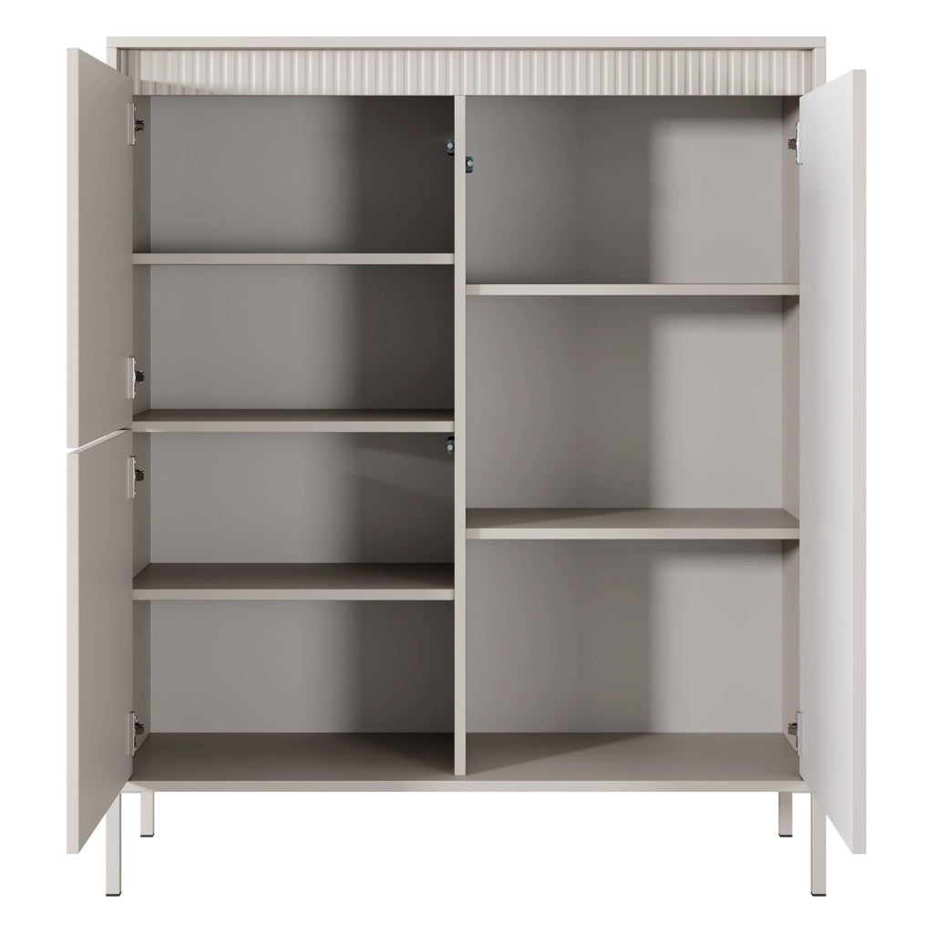 Madia Hatolaro, Credenza 5 Ripiani, 104x40x123h cm Beige