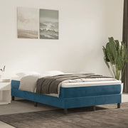 Struttura Letto a Rete a Molle Blu Scuro 120x200 cm in Velluto 3120764