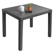 Cobbtown, Tavolo da Esterno 4 Posti Made in Italy, 78x65x72h cm Nero Antracite
