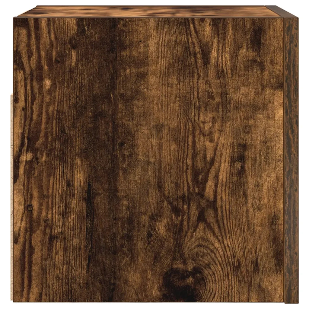 Armadietto TV Montato a Parete Rovere Fumo 30,5x30x30 cm cod mxl 15770