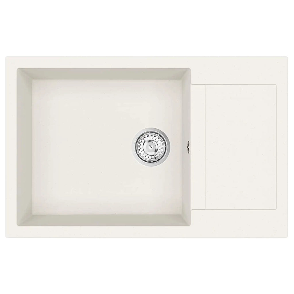 Lavello Bianco 780 x 500 mm 80% Quarzo e 20% Resina 42028403
