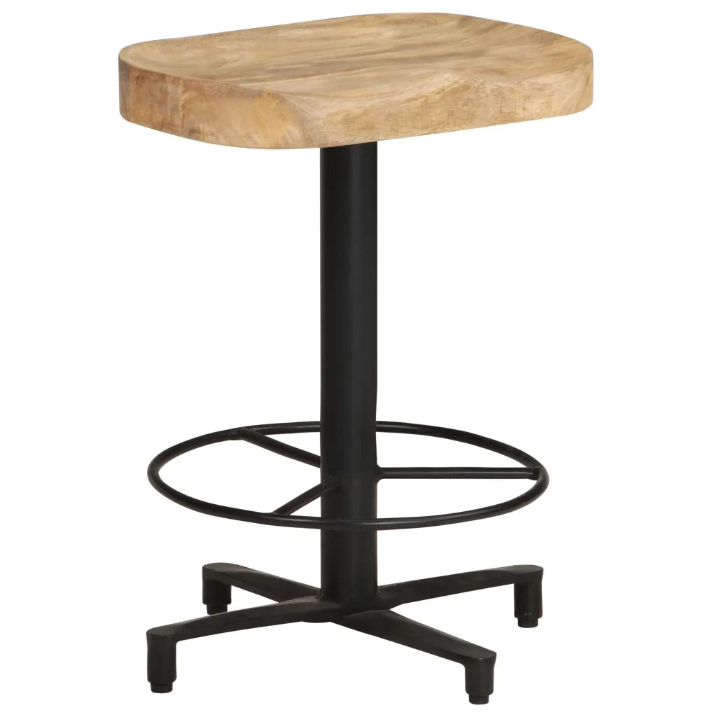 Sgabelli da Bar 2 pz 52 cm in Legno Massello di Mango cod mxl 64077
